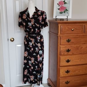 Norm Thompson NWOT Floral Midi Shirtwaist Dress